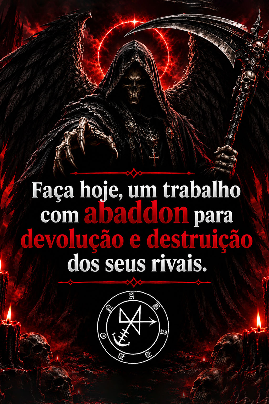 Trabalho de destruição de Rivais Mago Paulo Alta Magia Luciferiana